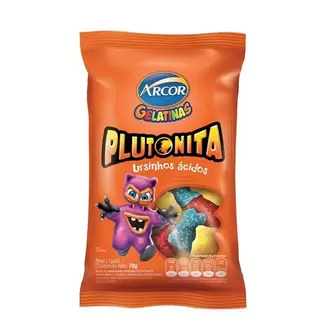 Oferta de Bala de Gelatina Plutonita Urso Ácido 70g por R$2,99 em X Supermercados