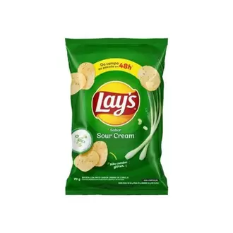 Oferta de Batata Sour Cream Lays 70g por R$7,99 em X Supermercados