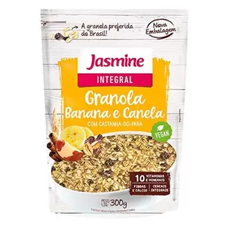 Oferta de Granola Banana e Canela Jasmine Pouch 250G por R$12,99 em X Supermercados