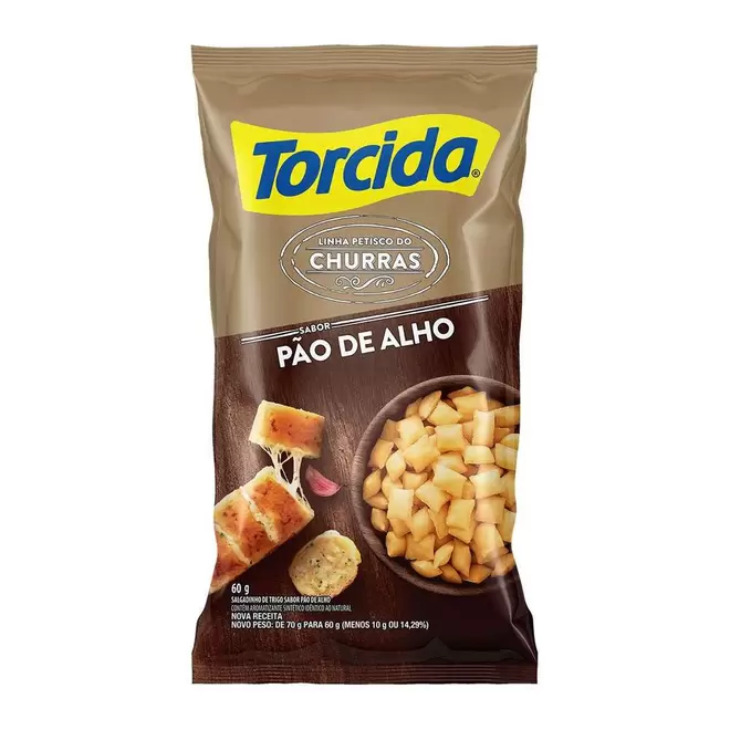 Oferta de Salgadinho Torcida Pão de Alho 60g por R$2,99 em Zona Sul