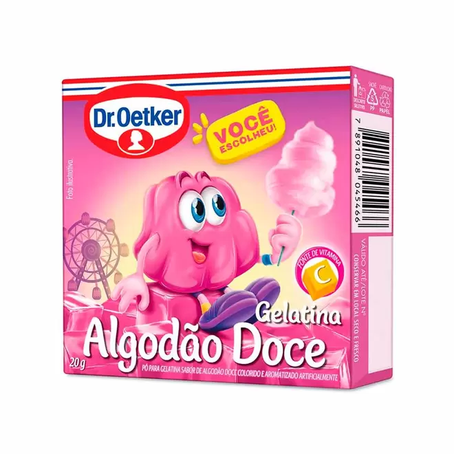 Oferta de Gelatina Em Pó Dr. Oetker Algodão Doce 20g por R$1,99 em Zona Sul