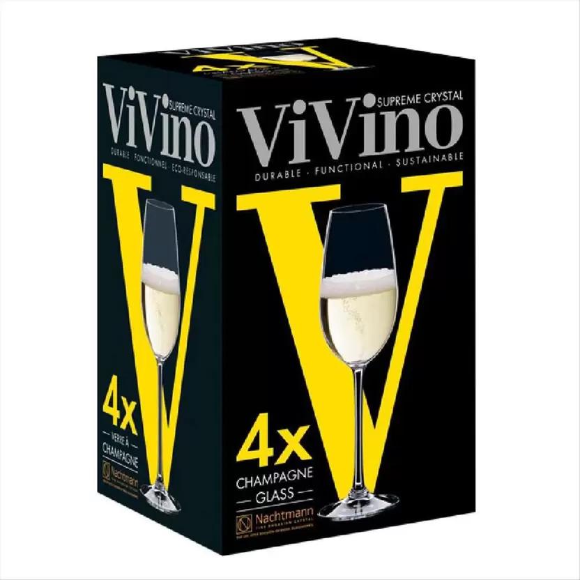 Oferta de Taça Champagne Vivino com 4 unidades por R$269,99 em Zona Sul