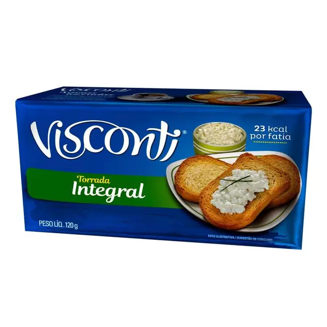 Oferta de Torrada Integral Visconti 120g por R$4,49 em Zona Sul