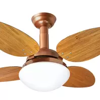 Oferta de Ventilador De Teto Jet Pétalo Venti-delta Cobre 4pás Freijó 110v por R$1310,72 em Leroy Merlin