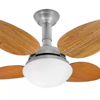 Oferta de Ventilador De Teto Jet Pétalo Venti-delta Prata 4pás Freijó 110v por R$1310,72 em Leroy Merlin