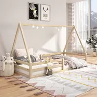 Oferta de Cama Montessoriana Madeira Maciça Casa Estrado Sila - Natural por R$664 em Leroy Merlin