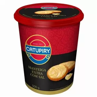 Oferta de Manteiga Extra com Sal Catupiry 500g por R$31,99 em Kanguru Supermercado