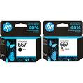 Oferta de Cartucho HP 667 preto Original (3YM79AB) + Cartucho HP 667 c... por R$140,8 em Kalunga