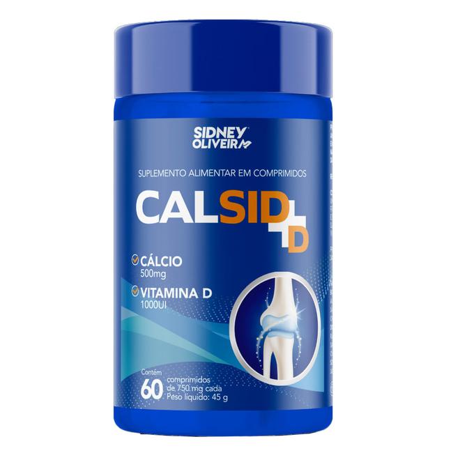 Oferta de Cálcio Elementar 500mg + Vitamina D3 1000ui Calsid-d 60 Comprimidos Sidney Oliveira Jequiti por R$41,9 em Jequiti