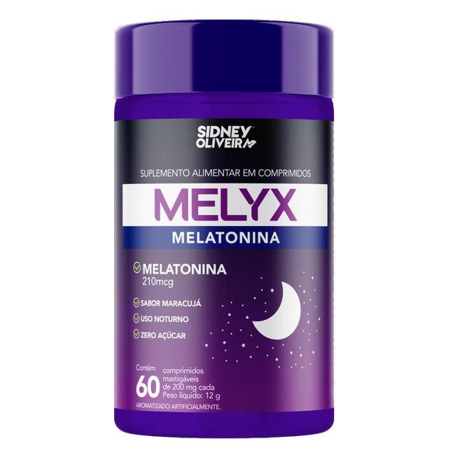 Oferta de Melatonina 210mcg Melyx 60 Comprimidos Mastigáveis Sabor Maracujá Sidney Oliveira Jequiti por R$41,9 em Jequiti