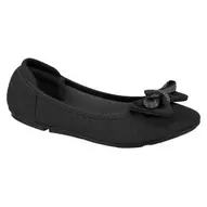 Oferta de Sapatilha Laço Bico Fino Moleca Preto Feminino por R$89,9 em Itapuã Calçados