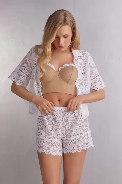 Oferta de Shorts Em Renda Ciao Amore - Branco por R$249 em Intimissimi