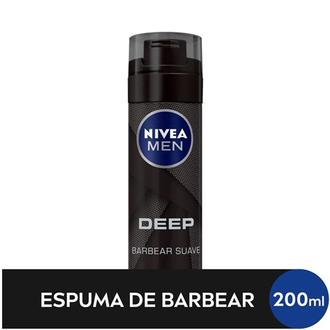 Oferta de Espuma de Barbear Nivea Men Deep Black 200ml por R$29,9 em Imec Supermercados