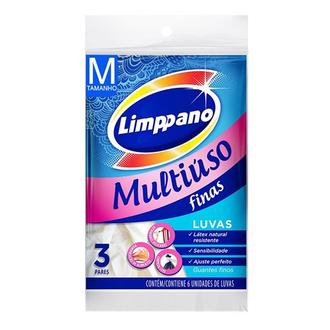 Oferta de Luvas Latex Multiuso Limppano Tamanho Médio com 3 Pares por R$6,99 em Imec Supermercados