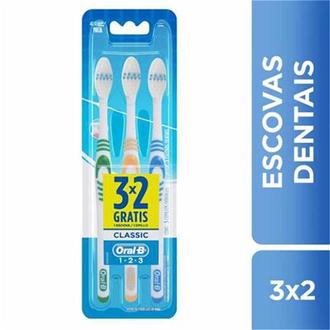 Oferta de Escova Dental Classic 40 Oral B Leve 3Un Pague 2Un por R$24,9 em Imec Supermercados