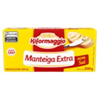 Oferta de Manteiga Extra sem Sal Kiformaggio 200G por R$10,9 em Imec Supermercados