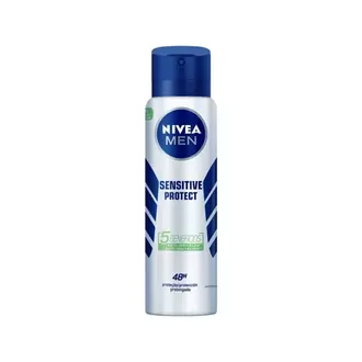 Oferta de Desodorante Aerosol Men Sensitive Protect Nivea150ml por R$18,9 em Imec Supermercados