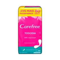 Oferta de Protetor Diário Carefree Leve 80 Pague 60 Sem Perfume por R$24,19 em Ikesaki