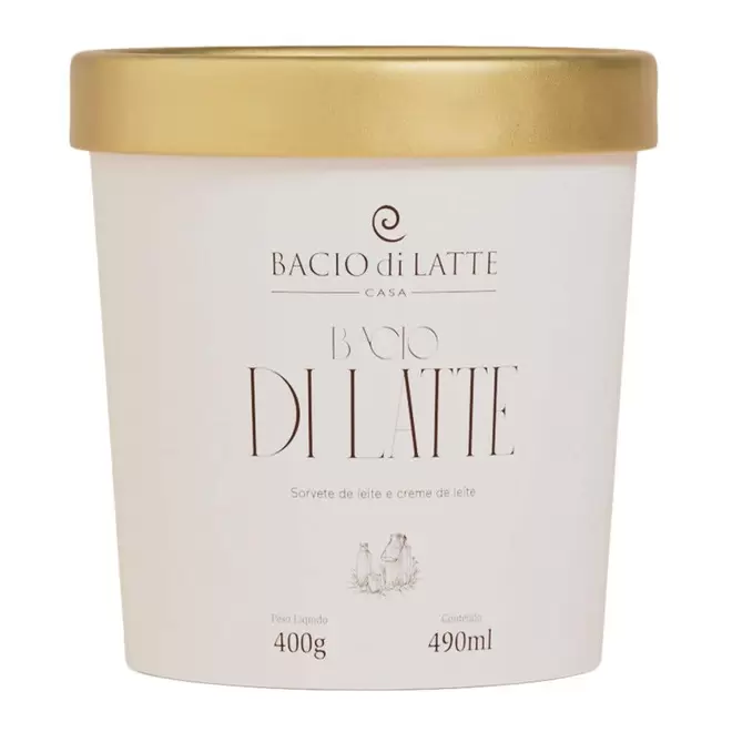 Oferta de Gelato Bacio Di Latte Pote por R$44,99 em Hortifruti