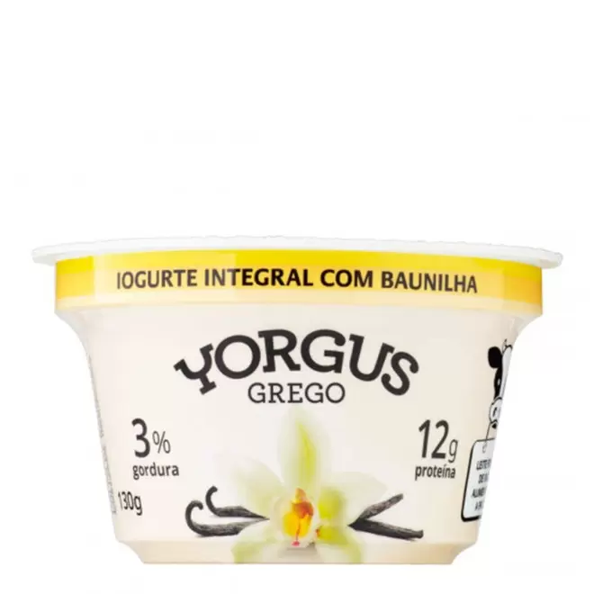 Oferta de Iogurte Grego Integral Baunilha Yorgus 130g por R$7,99 em Hortifruti