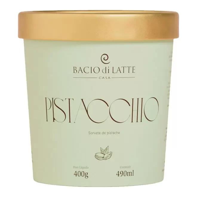 Oferta de Gelato Pistacchio Bacio Di Latte por R$44,99 em Hortifruti