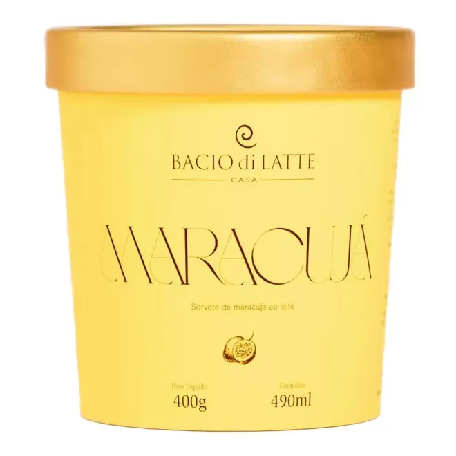 Oferta de Gelato Maracujá Bacio Di Latte Pote por R$44,99 em Hortifruti