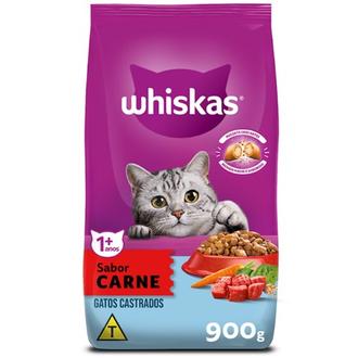 Oferta de Ração para Gatos Adultos Castrados Sabor Carne Whiskas 900G por R$29,99 em GoodBom