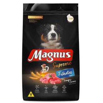 Oferta de Ração Supreme para Cães Filhotes Sabor Frango e Cereais Magnus 900G por R$18,99 em GoodBom