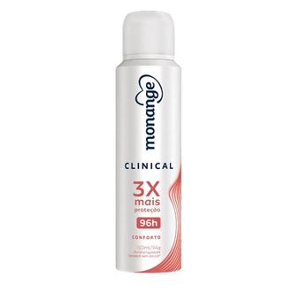 Oferta de Desodorante Clinical Conforto Aerosol Monange 150Ml por R$11,99 em GoodBom