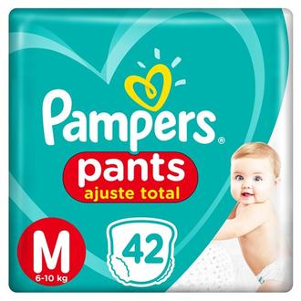 Oferta de Fralda Pampers Pants Ajuste Total Tamanho M 42Un por R$74,99 em GoodBom
