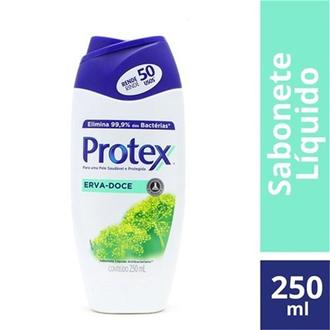 Oferta de Sabonete Líquido Antibacteriano para Corpo Protex Erva Doce 250ml por R$13,99 em GoodBom