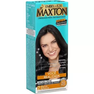 Oferta de Tintura Maxton Preto Natural 2.0 Embelleze por R$9,99 em GoodBom