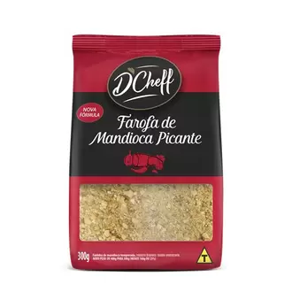 Oferta de Farofa de Mandioca Picante D'cheff 300g por R$7,99 em GoodBom