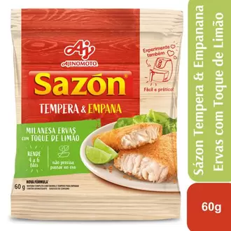 Oferta de Tempero Tempera e Empana Milanesa Ervas com Toque de Limão Sazón 60g por R$5,49 em GoodBom