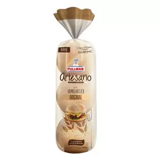 Oferta de Pão de Hambúrguer Artesano Original Pullman 420g por R$14,98 em GoodBom