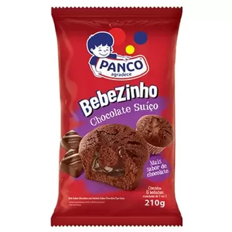 Oferta de Bolo Bebezinho Chocolate Suíço Panco 210g por R$9,99 em GoodBom