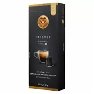 Oferta de Capsula de Café Intenso Compatível Com Nespresso 3 Corações Com 10un por R$13,98 em GoodBom