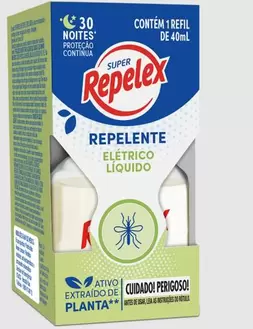 Oferta de Repelente Liq Repelex 40Ml Rf 30 Noit por R$18,52 em GoodBom