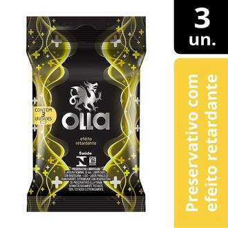 Oferta de Preservativo Efeito Retardante Olla 3Un por R$7,62 em GoodBom