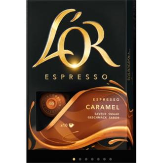 Oferta de Cápsulas de Café Sabor Caramelo Lór Espresso 10un por R$19,61 em GoodBom