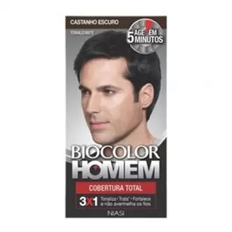 Oferta de Tintura Homem Castanho Escuro Biocolor por R$27,24 em GoodBom