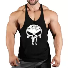 Oferta de Bodybuilding Cotton Gym Tank Tops para homens por R$4,99 em AliExpress