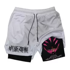 Oferta de Shorts de compressão masculinos Itadori Yuji por R$69,56 em AliExpress