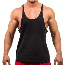 Oferta de Camisola de alças sem mangas musculação masculina por R$4,99 em AliExpress