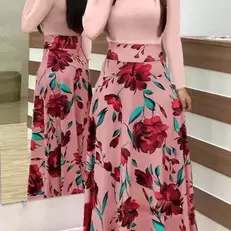 Oferta de Vestidos combinando cor de flor por R$49,4 em AliExpress