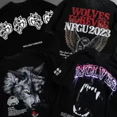 Oferta de Esporte escuro lobos ginásio camiseta masculina por R$99,69 em AliExpress