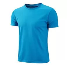 Oferta de Camiseta branca casual masculina por R$4,99 em AliExpress