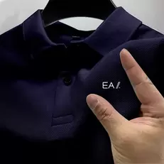 Oferta de Camisa casual de negócios respirável e confortável masculina por R$56,38 em AliExpress
