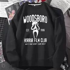 Oferta de Moletom de clube do terror woodsboro feminino por R$78,35 em AliExpress