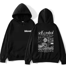 Oferta de Homens e mulheres Frank Ocean Self Control Merch Impresso Hoodie por R$80,88 em AliExpress